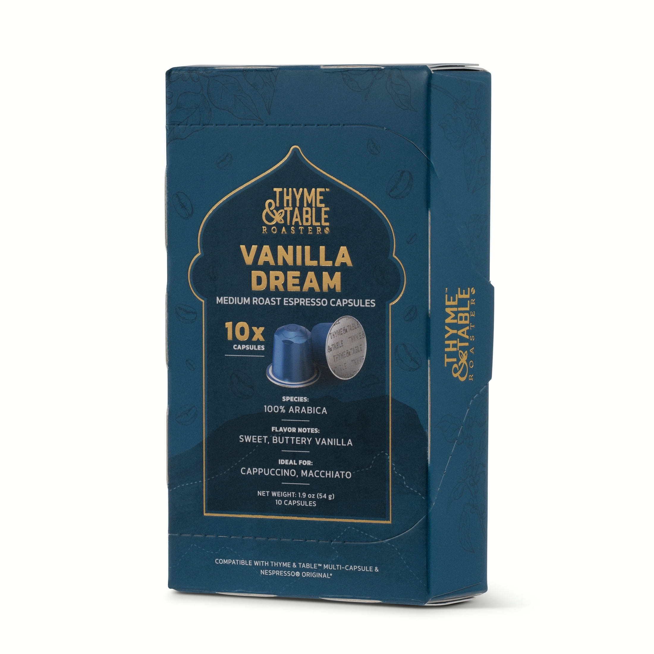 (3 pack) Thyme & Table Espresso Capsules, Medium Roast, Vanilla Dream