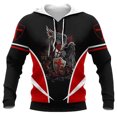 thumbnail image 3 of Sudadera con capucha Caballero Templario Armadura Jesús Dios Guardia Caballero Sudadera con estampado 3D Hombres Mujeres Sudadera con capucha de gran tamaño Niños Jersey Ropa, 3 of 5