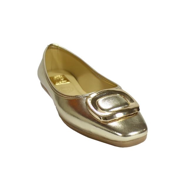 Flats Balerina Mujer sintetico Oro Leon 410