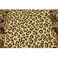 thumbnail image 5 of Unique Loom Wildlife Collection Animal Inspired with Cheetah Bordered Design Area Rug, 2 ft 7 in x 10 ft, Ivory/Black, 5 of 5