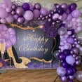 thumbnail image 5 of Purple Balloon Set - 50pcs 12inch Metallic and Pastel Latex Helium Balloons With Confetti - Dark, Lavender, Lilac - Birthday Party, Bride Shower, Wedding Decorations, 5 of 14