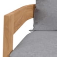 thumbnail image 5 of Brisbane Teak Wood Outdoor Patio Armchair Natural Gray EEI-5602-NAT-GRY, 5 of 8