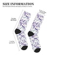 thumbnail image 3 of Bingfone Compression Socks for Women and Men Long Socks for Running Athletic Cycling Nurse- Lavender Flowers, 3 of 7
