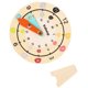thumbnail image 2 of Reloj de madera Mizh, juguete educativo para niños, reloj de madera para aprender la hora, juguete para niños, 2 of 5