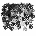 thumbnail image 1 of Eurowrap Black-Silver Confetti, 1 of 2