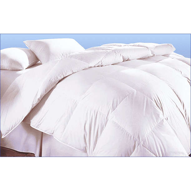 Creative Living Solutions White Goose Feather and Down Bed Comforter