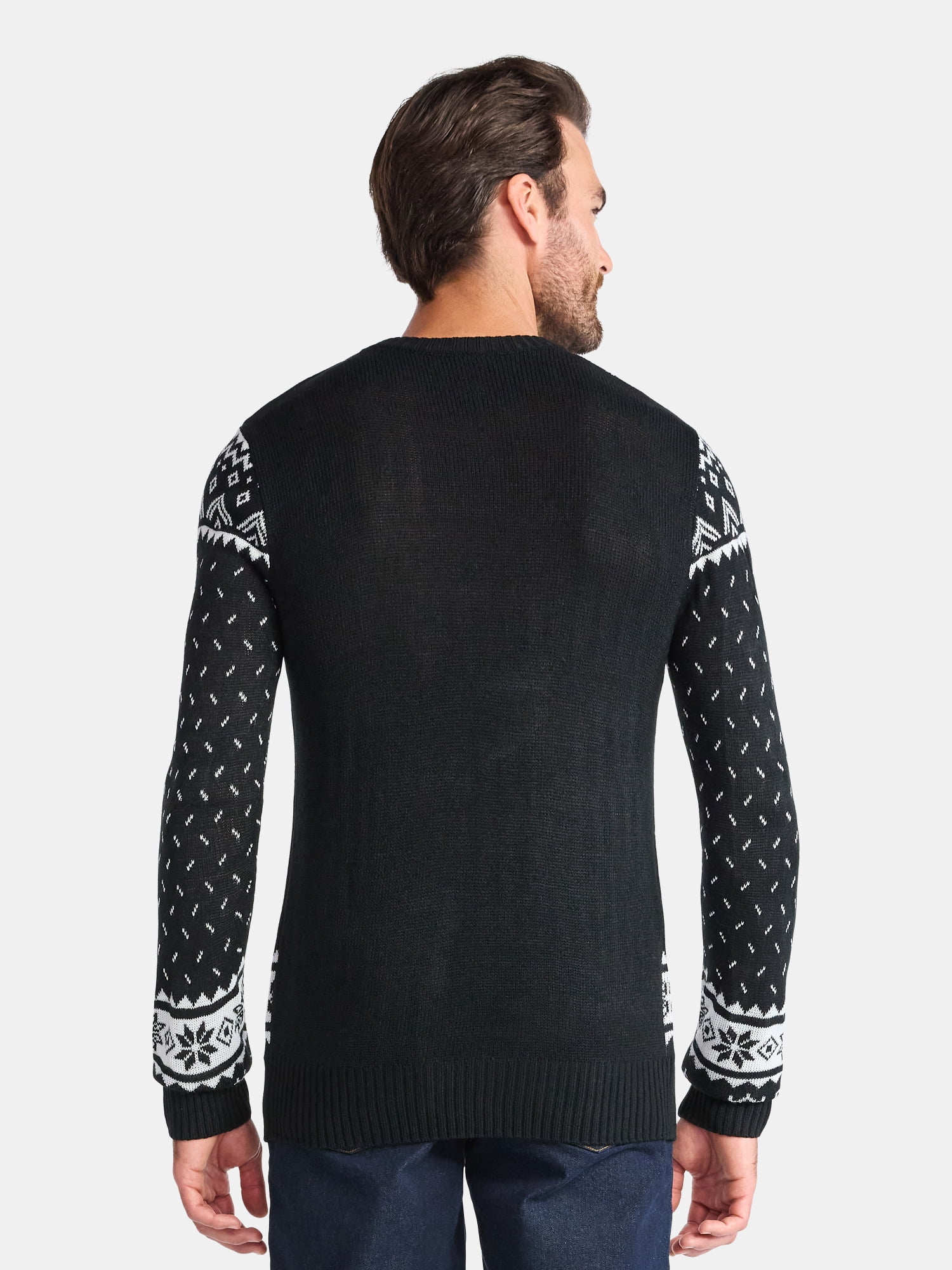 Disney Nightmare Before Christmas Men's and Big Men's Holiday Sweater Ugly Sweater, Sizes XS-3XL