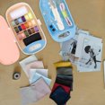 thumbnail image 3 of MasteelfCA Portable Sewing Needlework Kit Needle Thread Box Stitching Tool Box for Home (Pink), 3 of 7