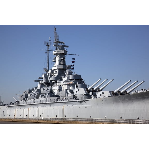 Print: USS Alabama (Bb-60), Mobile Bay, Alabama, 2010