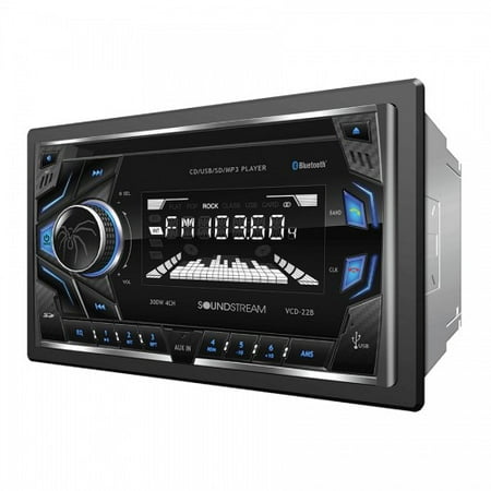Soundstream VCD22B 2-din Cd/mp3 Head Unit W/ 32gb Usb Sd Aux & Bluetooth