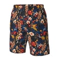 thumbnail image 4 of Pofeuu Vintage Floral Prin Men's Swim Trunks Quick Dry Bathing Suit Swimming Board Shorts Mesh Lining Beach Swimwear-3X-Large, 4 of 6