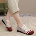 thumbnail image 2 of adviicd Mocassins pour Femmes Mocassins pour Femmes Confortables à Enfiler Mocassin Décontracté Plat Travail Bureau Chaussures Habillées Rouge,40, 2 of 5