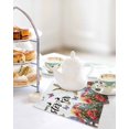thumbnail image 4 of Spring Easter Bunny Kitchen Dish Towels for Drying Dishes Set of 3, Red Floral Botanical Easter Eggs Waffle Weave Microfiber Hand Tea Bathroom Towels Quick Dry & Absorbent Towel 12x12, 4 of 7