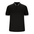 thumbnail image 4 of Mlzmgr T Shirts for Men Short Sleeve Shirts 1/4 Button Stretchy Business Casual Work Tee Shirts, 4 of 5