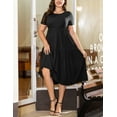 thumbnail image 3 of a.Jesdani Women's Plus Size Dresses Casual Short Sleeve Flowy Tiered Summer Maxi Dresses L-4X, 3 of 6