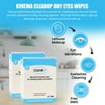 thumbnail image 5 of KIVEMA Eyelid Cleansing Wipes with Chamomilla remove debris, light eye discharge, excess oil, dried tears, irritants, and excess makeup | Pre-moistened, Rinse-Free | Eyelids & Lashes | 20 Count Box, 5 of 6