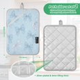 thumbnail image 3 of 2 Pack Pot Holders for Kitchen Heat Resistant Hot Pads Sets for Cooking Baking Pastel Blue Bows and Dots, 3 of 7