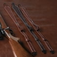 thumbnail image 4 of Allen Company Heritage Deer Deboss Leather Gun Sling, Adjusts 28 to 35 In, Brown, 4 of 17