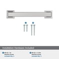 thumbnail image 5 of Amerock Lintel 3-3/4 inch (96mm) Center-to-Center Polished Chrome Cabinet Pull, 5 of 7