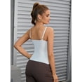 thumbnail image 2 of DARING DIVA Women's Body Shaper Cami Vest Tummy Control Shapewear Camisoles White S, 2 of 6