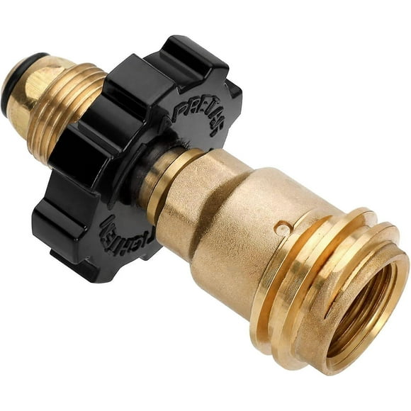 Brand New 100lb Propane Tank Adapter, Universal Fit POL Propane Tank Adapter Converts POL to QCC1, LP Tank Ad 2054