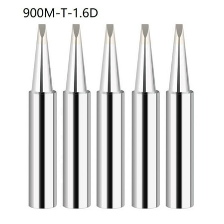 

Gerich 5 Pcs 900M-T Copper Soldering Iron Tips Lead-free Welding Solder Tools
