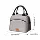 thumbnail image 3 of Bolsa de Comida de Gran Capacidad con Hielera Térmica | Bolsa Impermeable para Lonchera | Bolsa Térmica para El Almuerzo de Oficina con Correa Extendida | Colores Gris, Rosa y Azul Marino para El Tra, 3 of 6