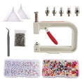 thumbnail image 3 of AMLESO Main Perlage Presse Sertisseur Outil Perles Rivet Fixation Machine Manuel Perlage Bleu Rose Multicolore, 3 of 8