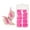hotpink, variant on HLONK Colored Long Coffin Press On Nails Acrylic Artificial False Nail Tips Full Cover Manicure Designs ABS Red