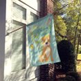 thumbnail image 2 of Welcome Friends Brown Staffie Flag Canvas House Size, 2 of 4