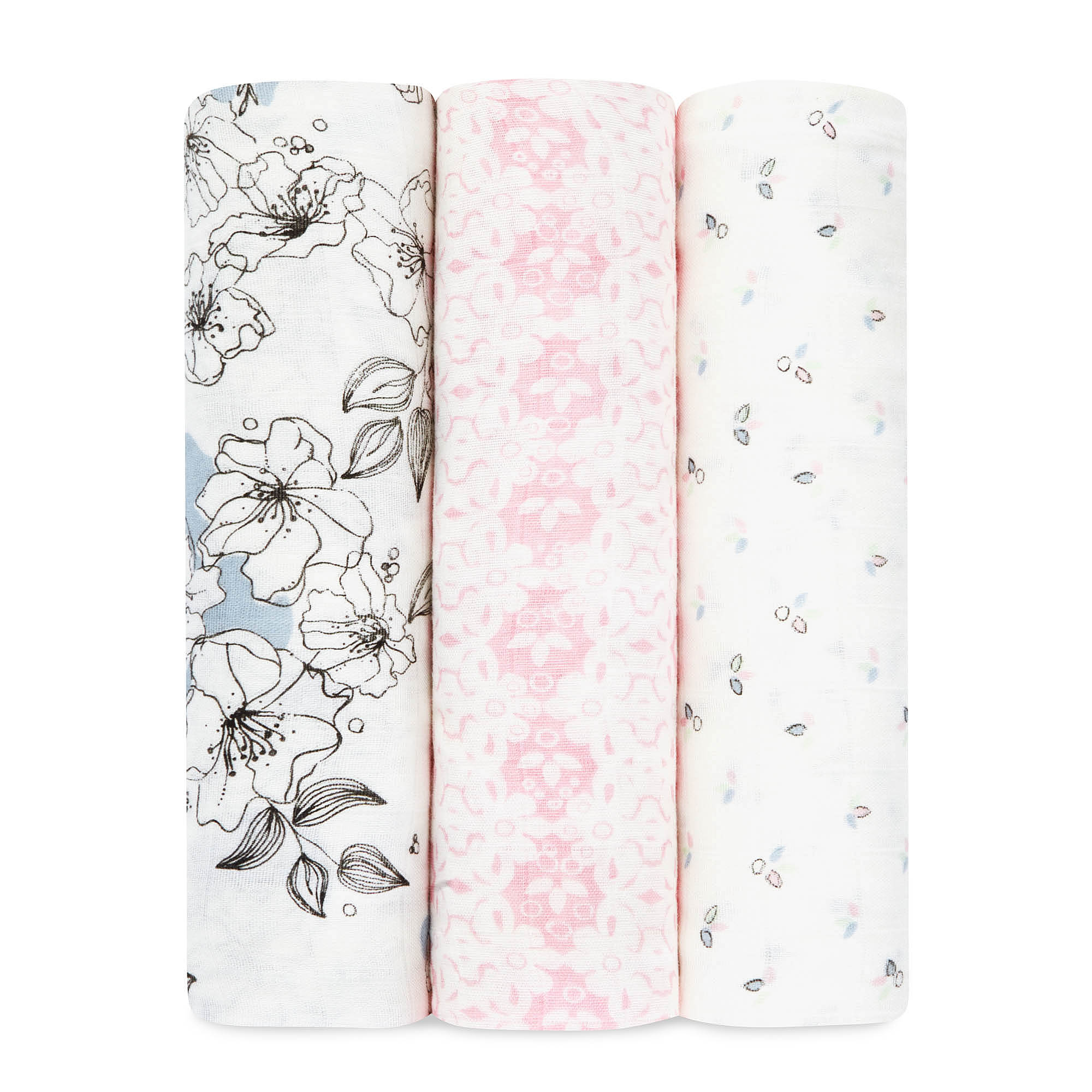 aden + anais silky soft swaddles meadowlark