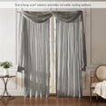 thumbnail image 4 of Home Fashions Athena Faux Crushed-Silk Window Curtain Panel and Valance Set, 52"x84" (2 Panels) & 1 Valance, Sterling, 4 of 7