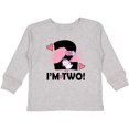 thumbnail image 3 of Inktastic 2nd Birthday 2 Year Old Girl Unicorn Girls Long Sleeve Toddler T-Shirt, 3 of 5