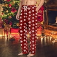 thumbnail image 5 of NIEWTR Mens Buffalo Christmas Plaid Pajama Pants Classic Casual Plaid Pj Bottoms Comfy Checkered Drawstring Sleepwear with Pockets(Z08-Red,3XL), 5 of 5