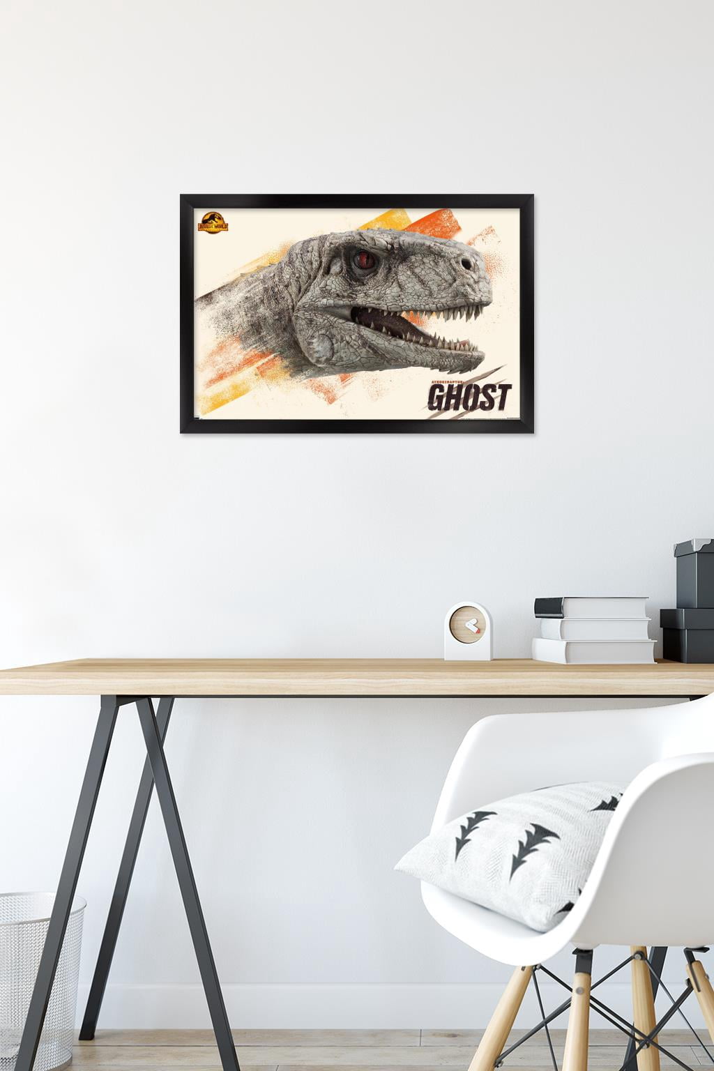 Jurassic World: Dominion - Ghost Wall Poster, 14.725" x 22.375" Framed