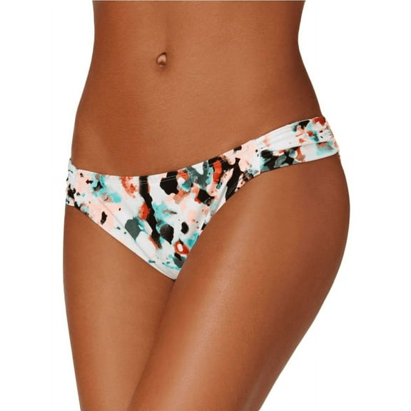 Hula Honey PINK MULTI Spring Splash Tab-Side Bikini Swim Bottom, US Large