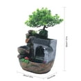 thumbnail image 5 of Aiqidi Desktop Rockery Water Fountain Bonsai Ornament Imitation Roof Windmills Waterfall w/LED for Home Office Bedroom Table Decor, 5 of 12