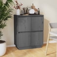 thumbnail image 1 of vidaXL Buffet Gris 60x34x75 cm Pin Massif, 1 of 5