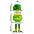 thumbnail image 2 of 1PC St Patricks Day Wood Door Signs with with Patterns,Hanging Rustic Wood Sign for Home Front Door Wall Party Window Outdoor Farmhouse Porch Decor B1, 2 of 3
