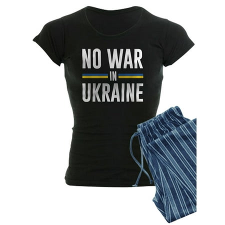 

CafePress - No War In Ukraine - Women s Dark Pajamas