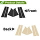 thumbnail image 4 of Adhesivos de protección para pilares de puertas y molduras de ventanas para Chevy Malibu 2016-2021, cubiertas exteriores de 6 piezas en negro., 4 of 7