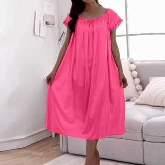 Women's Floral Duster Nightgown Robe - Button-Up Closure, Cotton Blend, Sleeveless, Pearl Snaps