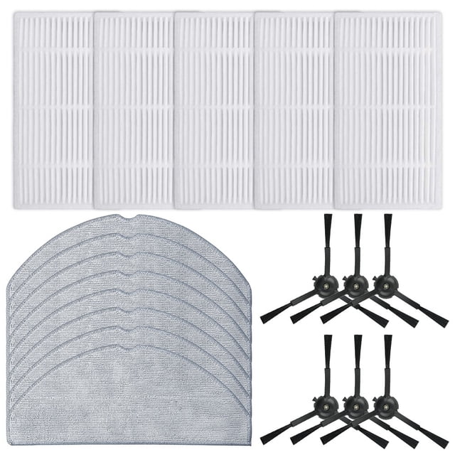 Bgsha For Tapo RV30 Max Plus/ RV20 Max Plus Vacuum Cleaner Filter Side Brush Mop Cloth Vacuum Cleaner Accessories 
