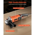thumbnail image 5 of KFFKFF 7" Electric Angle Grinder, 13-Amp High-Speed Power Tool, 8500RPM Corded Grinder with 270° Adjustable Dust Shield for Metal Work, Cutting, and Rust Removal (Disc Not Included), 5 of 9