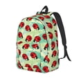 thumbnail image 1 of Balery Red Ladybugs And Leaf Mochila Clásica Impresa Básica para Viaje, Mochila Escolar Resistente al Agua, Mochila de Lona con Correas Ajustables-Small, 1 of 5