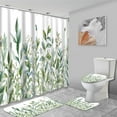 thumbnail image 7 of 4Pcs Cute Dinosaurs Shower Curtain Set with Rugs for Bathroom Decor,Funny Alphabet Bathroom Shower Curtain Sets,Cartoon Animal Bathroom Sets with Shower Curtain and Rugs 70.8x70.8in, 7 of 7