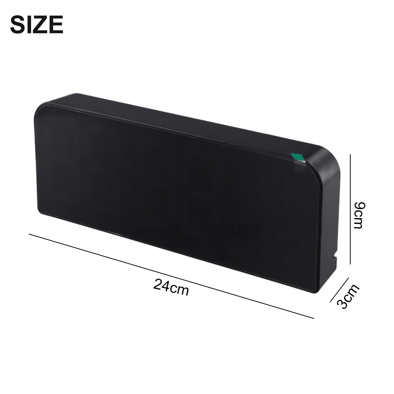 Usb Powered Large Digital Wall Clock Temperature Date Week Timing Countdown Auto-Dimmer 2 Alarm 12/24H Led Alarm Clock Decor