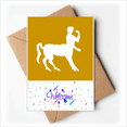thumbnail image 1 of Combination Ferocious Abilities Gods Beasts Abroad Welcome Back Greeting Cards Envelopes Blank, 1 of 3
