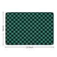 thumbnail image 5 of Teal and Black Checkerboard Flannel Non Slip Door Rugs,Washable Door Mats Indoor,Decorative Door Mats,Dirt-Resistant and Absorbent Doormat for Entrance,Bedroom,Kitchen,Bathroom,23.5"x16", 5 of 5