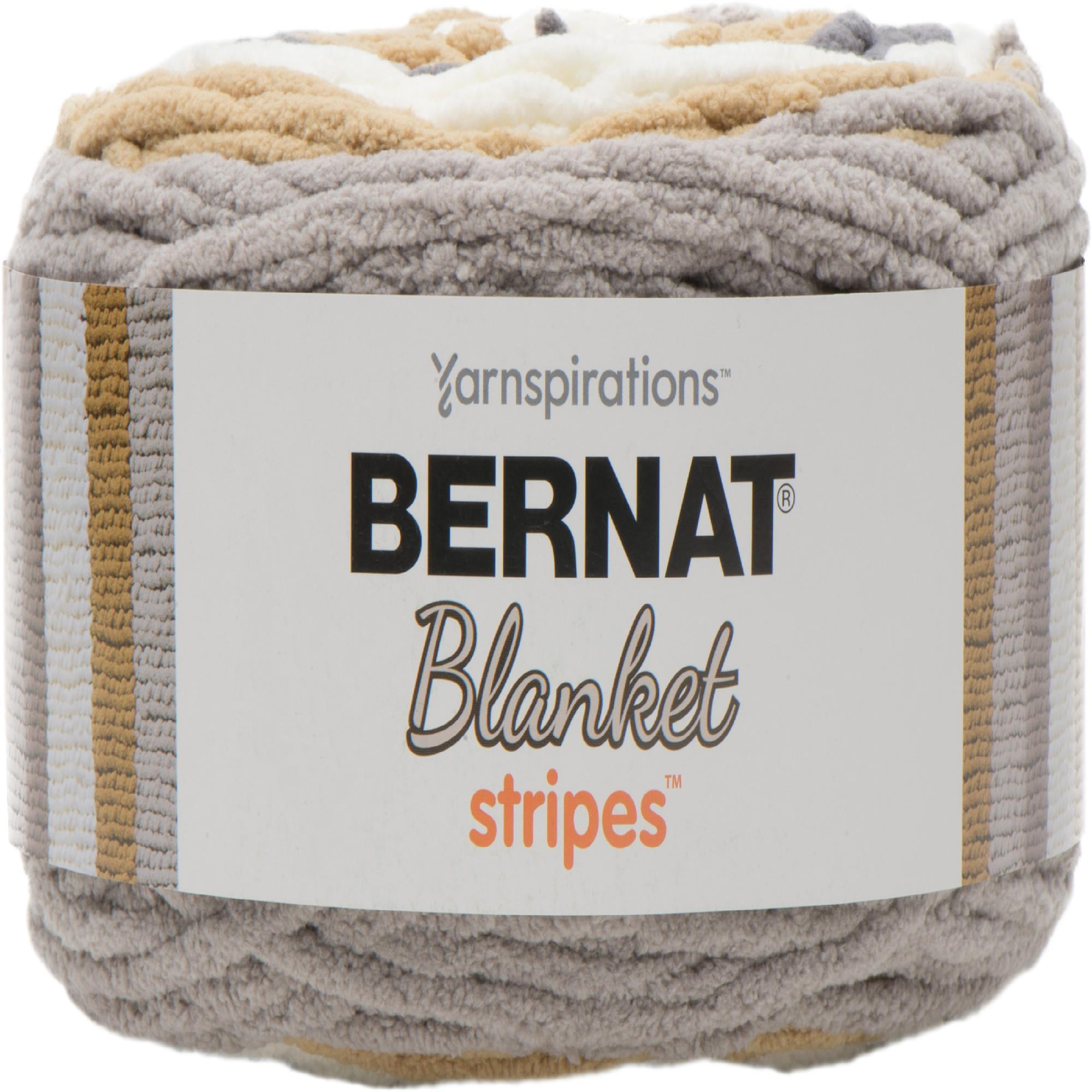 Bernat Polyester Blanket Stripes Yarn (300 g/10.5 oz), Foggy Shores